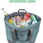 Gelory New Large Insulated Waterproof Beach Cooler Bag Women Reusable Grocery Tote Hand Carry Insulated Lunch Bag