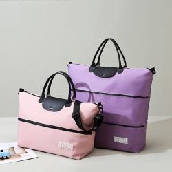 Custom Folding Carry Weekend Gym Bags Dry Wet Separation Expandable Large Capacity Travel Duffel Bag