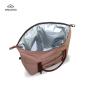 Custom Friendly Insulated Thermal Foldable Office Adult Ice Bags Over sized Food Cooler Handbag Waxed Canvas Lunch Bags
