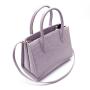 2024 Custom Logo Purple Handbags New Stylish Crocodile  PU Leather Handbags Vintage Tote Bag For Women