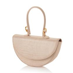 Fashionable Crocodile Pattern Luxury Ladies Crossbody Bag New Unique Design Half Moon Handbag For Women