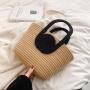 Colorful cotton rope woven hand-held large capacity handbag designer bags