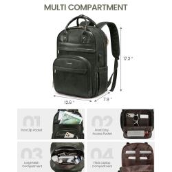 LOVEVOOK high quality LOVEVOOK Pu leather computer bags 15.6in office work university women's school travel laptop backpacks