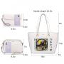 LOVEVOOK wholesale 2022 Soft PU Leather Hand Bag 3pcs Luxury Casual Purses and Handbags sets for Ladies women Tote Bags