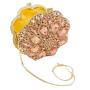 sac tendance 2024 Factory Wholesale Luxury Crystal Clutch Bags Purse Metal Chains Round Rhinestone Evening Bags For Woman
