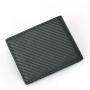 Bifold wallet customized carbon fiber PU leather men wallet