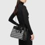 2024 New Trend Fashion and Customize Ladies Elegant Knitted PU Leather Large Capacity Handbag OEM ODM Luxury Tote Bag For Women