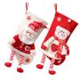ZR514 Wholesale Christmas Decoration Lovely Old Man Snowman Candy Gift Socks Children Knit Christmas Stocking Socks Present