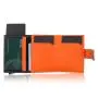 Custom Card Case Large Capacity Wallet Leather  Aluminum Pop-Up Wallet Spacious With Id Window Card Holder