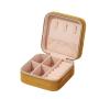 Square Shape Portable Watch Earrings Rings Necklaces Travel Jewellery Case Zipper Organizer Luxury Velvet Jewelry Box Storage
