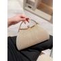Ladies party wrinkle clutch bag purses champagne dress handbag evening dinner clutch handbags with metal handle for women