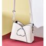 ZR693 Women's Bags New Fashion PU Leather Girl Lovely Small Square Bag Simple Zipper Shoulder Crossbody Phone Bag Female Party