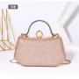 Hot Selling Rhinestone Luxury Diamond Banquet Bag Crossbody Chain Clutch Elegant Evening Handbag For Ladies 2024