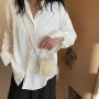 2024 New Woven Retro Beaded Single Shoulder Crossbody Bag