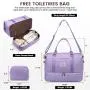LOVEVOOK Labor and Delivery Hospital Bags Carry on Overnight Bag with Toiletry Purse Shoe Compartment Luggage Travel Duffel Bag