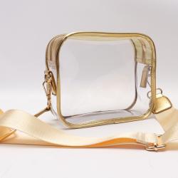 Wholesale Multi-colors Transparent Purse Black Women Girls Game Day Messenger Clear Bag Stadium Approved Bag Clear Crossbody Bag