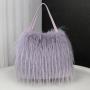 Winter large capacity fur bag 2024 new single shoulder handbag tote bag crossbody handbags fur bags