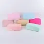 Keymay RTS Fast Shipping 23 Color S M L Xl Gold Zipper Waterproof Nylon Storage Organizer Cosmetic Pouch Makeup Cosmetic Bag