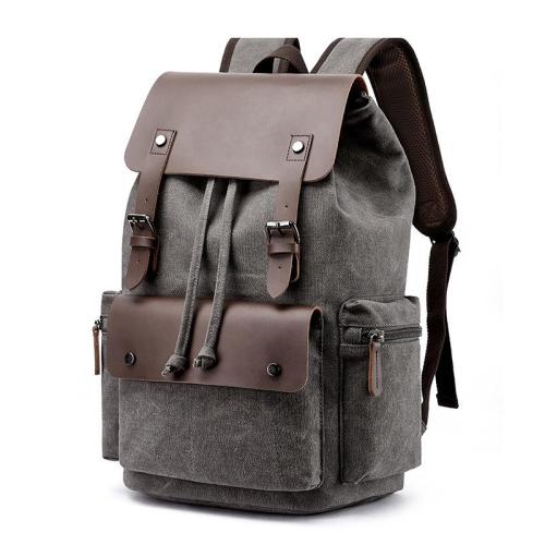 Popular Casual Large Capacity canvas backpack vintage men shoulder back bag travel sling laptop backpack for man