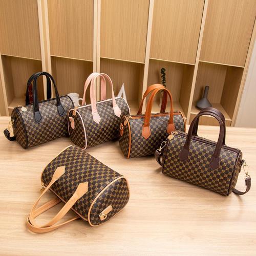 New Fashion Trendy Print Handbags Luxury Pu Leather Crossbody Bag Boston Pillow Bag Shoulder Bags for Women