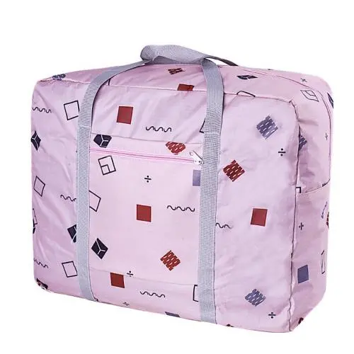 Gelory New Thickened Portable Travel Bag Clothing Quilt Storage Bag Shoulder Folding Travel Bags