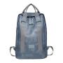 ZF346 Unisex Laptop Backpack Fashion Trendy PU Leather Business Custom College School Bag Cool Boy Leisure Travel Backpack