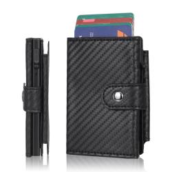 OEM/ODM metal card holder wallet leather aluminum card wallet purse rfid metal wallet
