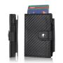 OEM/ODM metal card holder wallet leather aluminum card wallet purse rfid metal wallet