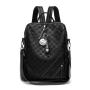 ZF303 New Fashion Shoulder Bag Female Tide Personality Leisure Backpack PU Simple Waterproof Wear-resistant