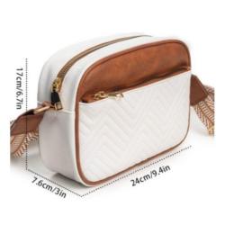 Wholesale multi-zipper small cross body bag custom logo wide shoulder strap mobile phone wallet leather shoulder bag for ladies