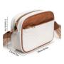 Wholesale multi-zipper small cross body bag custom logo wide shoulder strap mobile phone wallet leather shoulder bag for ladies