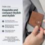 OEM/ODM metal card holder wallet leather aluminum card wallet purse rfid metal wallet