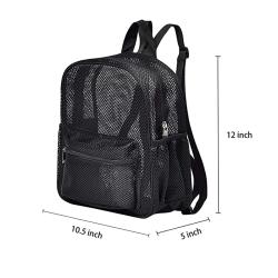 Gelory Factory Sale Promotional Cheap Wholesale Sport Swimming Backpack See Through Mesh Backpack