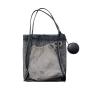 Korean version of the new women leisure beach bag fashion trend money bag single shoulder package creative mesh canvas tote bag