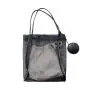 Korean version of the new women leisure beach bag fashion trend money bag single shoulder package creative mesh canvas tote bag