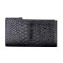 Custom 2023 New Style Luxury Real Genuine Snake Skin Leather Women Slim Flat Zipper One Fold Long Card Wallet