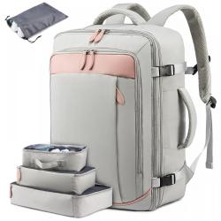 Large travel laptop Backpack TSA-friendly bag wholesale waterproof bag school business travel smart backpack with 3 packing cube
