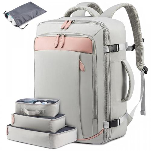 Large travel laptop Backpack TSA-friendly bag wholesale waterproof bag school business travel smart backpack with 3 packing cube