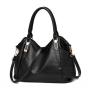 2024 Bags for Women Soft Leather Handbag Large Capacity Lady Style Portable Women's Shoulder Messenger Bag Middle-Aged Women