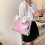 2021 Fashion Summer Beach Tote Bag Girls Shoulder Bags Transparent Clear PVC Handbags and Purse for Women