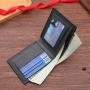Hot Selling Men's Casual Short-Style Horizontal Wallet New Cross-Border Multi-Card Bank & Credit Card Holder Waterproof Feature