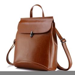 LOVEVOOK Realer school bag for girls teenagers vintage large travel female shoulder bag women backpack genuine leather backpacks