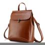LOVEVOOK Realer school bag for girls teenagers vintage large travel female shoulder bag women backpack genuine leather backpacks
