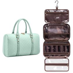 LOVEVOOK Custom Makeup Bag Pouch Canvas Cosmetics Toiletries Bag Large Capacity Partition Storage Waterproof Travel Toiletry Bag