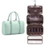 LOVEVOOK Custom Makeup Bag Pouch Canvas Cosmetics Toiletries Bag Large Capacity Partition Storage Waterproof Travel Toiletry Bag