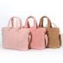 Keymay Shopper Bag for Women with Extra Strap Personalized Winter Plush Shoulder Sherpa Handbag Fluffy Teddy Tote Bag Belt Bag