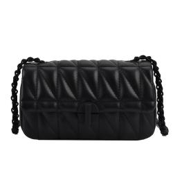 Summer Texture Small Female 2024 New Style Matching Diamond Chain Crossbody Popular Single Shoulder Small Square Bag