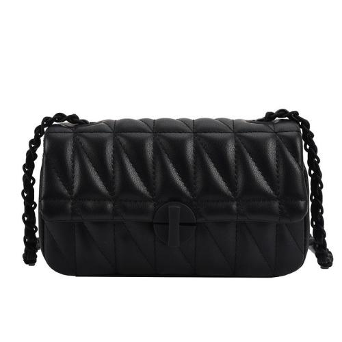 Summer Texture Small Female 2024 New Style Matching Diamond Chain Crossbody Popular Single Shoulder Small Square Bag