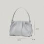 2024 Custom Small Pu Leather Ladies Cross body Pleat Wrinkle Nylon Casual Shoulder Bag Women Bucket Mini Handbag