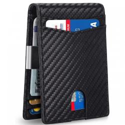 100% Real Genuine Leather wallets for men minimalist thin card holder small wallet money clip factory card bag purse